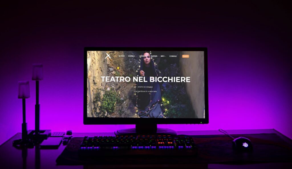 realizzazione e gestione sito web per associazione Teatro nel Bicchiere